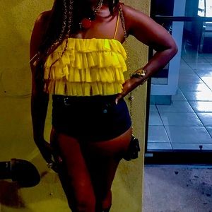 Zara Ruffle Crop Top